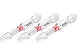Bit 2215NSLG-PH2/3 ∙ 1/4 Di Pollice (6,3 Mm) Esagono Pieno ∙ Profilo Phillips Ph ∙ 3 Pezzi ∙ Sw PH2