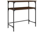 Tavolo Consolle Look Rovere Marrone 75X35,5X75 Cm Materiale A Base Di Legno