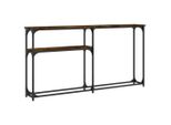 Tavolo Consolle In Rovere Fumé 145X22,5X75 Cm Materiale A Base Di Legno