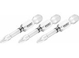 Bit 2216NSLG-PZ1/3 ∙ 1/4 Di Pollice (6,3 Mm) Esagono Pieno ∙ Profilo Pozidriv Pz ∙ 3 Pezzi ∙ Sw PZ1