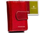 Peterson Portafoglio Donna In Pelle Streagni Rosso Taglia Unica