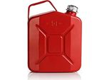 Oxid7 Tanica Di Carburante In Metallo 5L Rosso Con Tappo A Vite *B-Goods*