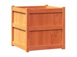 Vidaxl Fioriera Marrone Cera 60X60X60 Cm In Legno Di Pino Massiccio