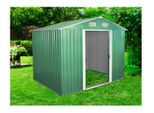 Nohel Garden Casetta Da Giardino Stanley Iii Zincata Verde 7,2M2 3X2,4X1,