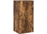 Pensile Tv Con Luci Led Rovere Fumé 40,5X35X80 Cm
