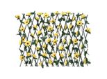 Vidaxl Traliccio Con Edera Artificiale Estensibile Giallo 180X60 Cm