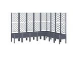 Vidaxl Fioriera Con Traliccio Blu-Grigio 200X160X142 Cm Pp