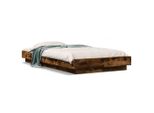 Vidaxl Struttura Letto In Rovere Affumicato 90X200 Cm Materiale A Base Di Legno