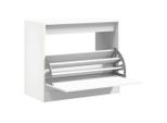 Vidaxl Scarpiera Bianca 80X42X69 Cm Materiale A Base Di Legno