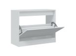 Vidaxl Scarpiera Bianca 80X34X63 Cm Materiale A Base Di Legno