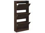 Vidaxl Scarpiera Look Rovere Marrone 60X21X125,5 Cm Materiale A Base Di Legno