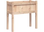 Vidaxl Fioriera Con Piedi 70X31X70 Cm In Legno Di Pino Massiccio