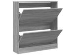 Vidaxl Scarpiera Grigio Sonoma 80X21X87,5 Cm Materiale A Base Di Legno
