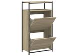 Vidaxl Scarpiera Rovere Sonoma 60X34X112 Cm Materiale A Base Di Legno