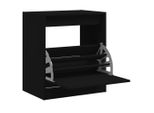 Vidaxl Scarpiera Nera 60X42X69 Cm Materiale A Base Di Legno