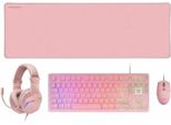Mars Gaming MCP-RGB3, Cavo, Usb, Interruttore A Membrana, Qwerty, Led Rgb, Rosa
