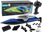 Motoscafo R/C 2.4G Illuminazione 30 Km/H Blu