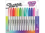Sharpie 2198780 Sharpie Permanent-Marker Fine "Glam Pop"", 12Er Blister"