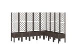 Vidaxl Fioriera Con Traliccio Marrone 200X160X142 Cm Pp