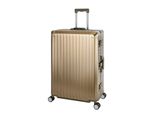 Travelhouse Tokyo Valigia In Alluminio Nera Xl-78Cm Valigia Rigida Trolley Da Viaggio Valigia Trolley 2X Tsa Chiusura A Combinazione 4 Ruote Doppie 360° Rotelle Vol. 110L