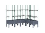 Vidaxl Fioriera Con Traliccio Blu-Grigio 160X120X142,5 Cm Pp