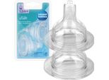 Canpol, Succhietto In Silicone - Flusso Rapido Verso Il Biberon, Ampia Apertura 21/732, 2 Pezzi