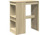 Vidaxl Tavolo Da Bar Con Ripiano In Rovere Sonoma 90X47,5X103,5 Cm Materiale A Base Di Legno