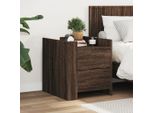 Vidaxl Comodino Look Rovere Marrone 45X50X50 Cm Materiale A Base Di Legno