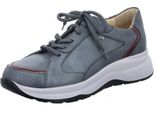 Finn Comfort Piccadilly Sneaker Da Donna, Antracite, Pelle, Plantare Estraibile, Nuovo - Scarpe Da Donna, Scarpe Comode Stringate, Grigio, Pelle (Ancona/Naplack)