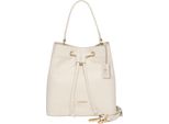 Lazarotti Pelle Borsa A Tracolla Borsa A Tracolla Bologna Leather Bucket Bag Cream White Avorio