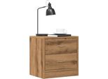 Vidaxl Comodini 2 Pz. Rovere Artigianale 40X30X40 Cm Materiale A Base Di Legno