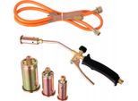 Bruciatore A Gas Per Abbronzatura Con Tubo Flessibile, 3 Ugelli Per Tetti Tc Technic UP303