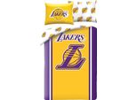 Copripiumino Lakers 140 X 200 Cm - 70 X 90 Cm - Poliestere - Giallo