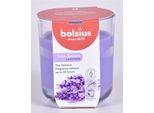 Candela Profumata In Vetro, Lavanda Francese, True Scents, Bolsius, 97/85 Mm, Tempo Di Combustione Circa 45H