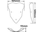 Cupolino Alto Isotta Trasparente 500X405X4Mm Per Ducati Multistrada 1200 Senza Attacchi