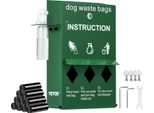 Distributore Di Sacchetti Per La Spazzatura Del Cane Vevor, Porta Sacchetti Per La Spazzatura Del Cane Per Uso Esterno Con 600 Sacchetti Per La Spazzatura, Montaggio A Parete, Contenitore Per Sacchetti Per La Spazzatura Del Cane