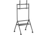 Supporto Da Pavimento Con Rotelle Aisens Ft86Fe-329 Per Televisori Da 37-86'/ Fino A 80Kg