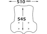 Cupolino Alta Protezione Isotta Trasparente 545X510X4Mm Per Moto Guzzi V 85 Tt Senza Attacchi