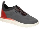 Geox Spherica E Scarpe Uomo - Sneakers - Scarpe Basse Grigio Tempo Libero Nuovo