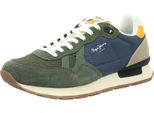 Pepe Jeans Brit Camp M - Verde Olivina Pelle/Sintetico : Regolare : 42 Taglia: 42 Larghezza: Regolare