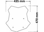 Cupolino Isotta Trasparente Monta Su Attacchi Originali 470X435X4Mm Per Bmw F 750 Gs
