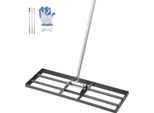 Rastrello Per Prato Vevor, Piastra Di Base 762 X 254 Mm, Rastrello Livellatore Acciaio Al Carbonio, Cura Del Prato, Rastrello Livellatore, Rastrello Livellatore Per Prato, Cortile E Campo Da Golf