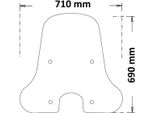Parabrezza Isotta Intercambiabile 690X709Mm Per Piaggio