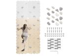 Parete Da Arrampicata Per Bambini Per Uso Interno Con Appigli, Parete Da Arrampicata Ecosostenibile Per Bambini In Legno Naturale, 100% Ecologica, Eu