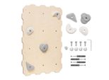 Parete Da Arrampicata Per Bambini Con Appigli, Parete Da Arrampicata Ecosostenibile Per Bambini In Legno Naturale, 100% Eco, Eu