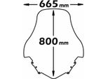 Parabrezza Alto Isotta 800X665Mm Per Yamaha Majesty