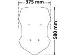 Parabrezza Alto Touring Isotta Fumè Chiaro 580X375Mm Per Yamaha Tracer 700