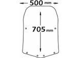 Parabrezza Isotta 705X500Mm Per Yamaha