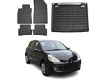 Set Di Tappetini E Rivestimenti Per Il Bagagliaio Per Renault Clio Estate 2006-2012 Gomma 5X