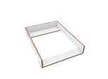 Piano Fasciatoio Regalik Per Malm Di Ikea, Piano Fasciatoio Per Cassettiere Da 48 Cm, Piano Fasciatoio Rimovibile, Pannelli Frontali Dritti, Superlegno Bianco, 72Cm X 54Cm